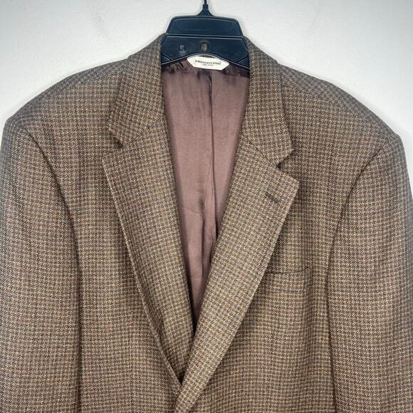 Pronto Uomo Men’s 48R Silk & Wool Sport Coat Blazer Jacket Italy Single Breasted - Picture 3 of 15